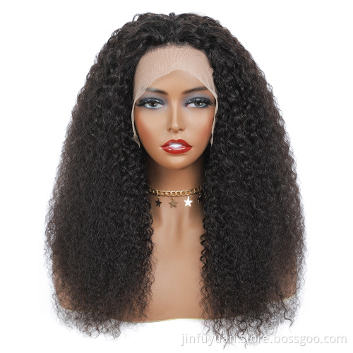 Super Fashionable 13x4 Human Hair Wig Lace Front,Brazilian Hair Raw Lace Wig,Afro Kinky Curly 150% Density Lace Front Wig